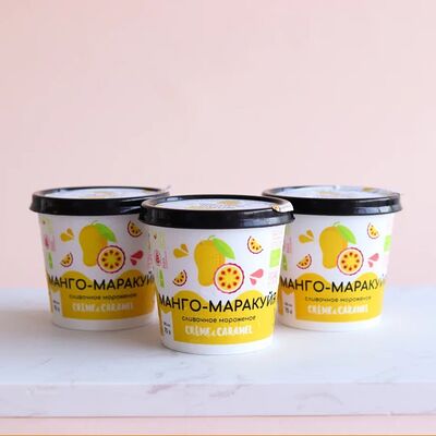 Манго-маракуйя в Натуральное мороженое Creme & Caramel по цене 242 ₽