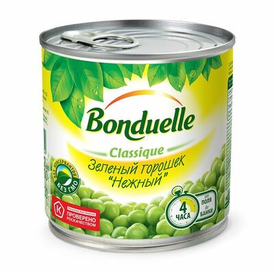 Горошек нежный Bonduelle в Азбука Вкуса Экспресс Меню по цене 73 ₽