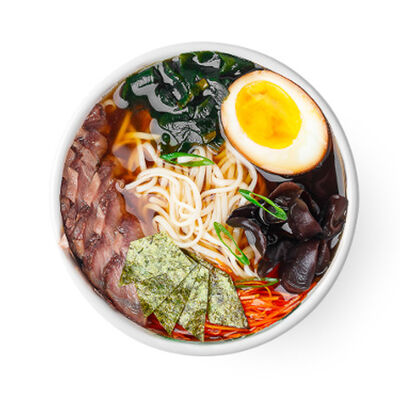 Суп Рамэн с говядиной и древесными грибами в СушиWok по цене 324