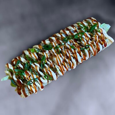 Японский хот дог с курицей и грибами в Будь проще по цене 499 ₽