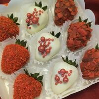 Клубника в шоколаде набор Красный бархат в Kompot Букет