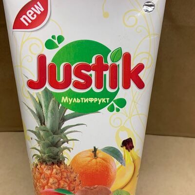 Сок Justik с трубочкой Мультифрукт в Экспресс New Шаурма по цене 65 ₽