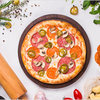 Пицца Фирменная Sun (острая) в Pizza Sun по цене 569 ₽