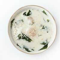 Сливочный суп с креветками в San-Pizzerino
