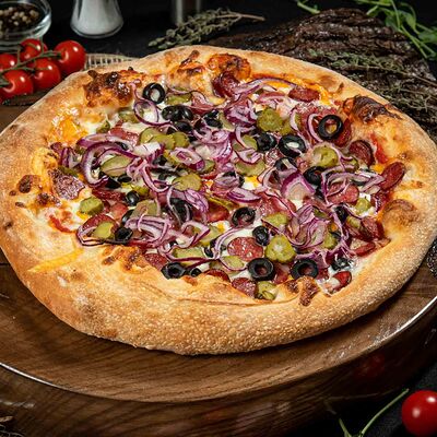 Пицца Охотничья 28см в Пицца Пала по цене 815 ₽