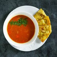 Тирольский суп-гуляш с фокачча в Остерия Il Massimo