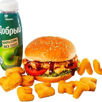 Комбо Kids в Burger Lu по цене 600 ₽