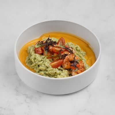 Орзо с креветками и соусом песто в Семейное бистро Монти по цене 870 ₽