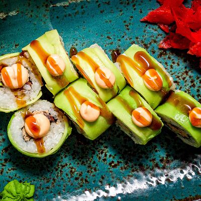 Ролл green dragon в Суши Море Мото по цене 544 ₽