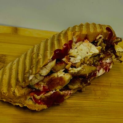 Гамбургер классический со свининой в Та самая шаурма по цене 210 ₽