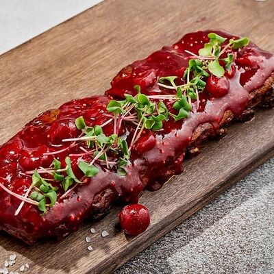 Подкопченные свиные ребра с вишневым барбекю в Family Grill по цене 1220 ₽