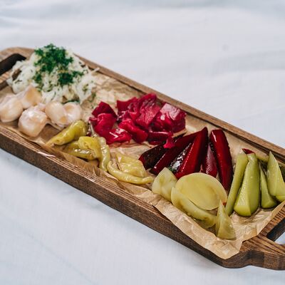 Домашние соленья из бочки в Баклажан по цене 1025 ₽