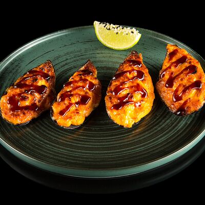 Мидии запеченные в Вкус и лосось по цене 670