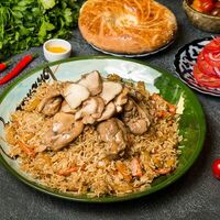 Плов по-арабски с курицей на компанию в Узбекча