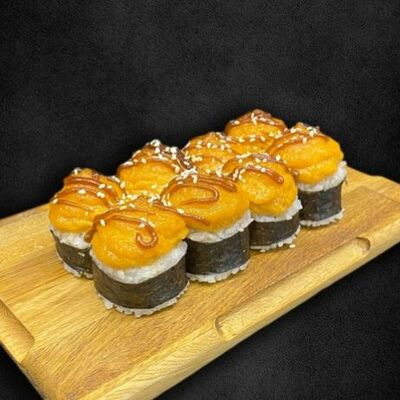 Запеченный дуэт с лососем в Роллы по себестоимости по цене 390 ₽