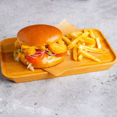 Шримп бургер в Бар 108 по цене 850 ₽