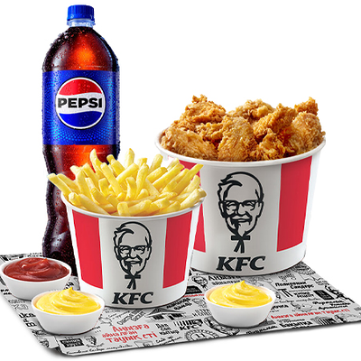 9 Крылышек и 9 Стрипсов Комбо в KFC Sary Arka Almaty по цене 9550 ₸