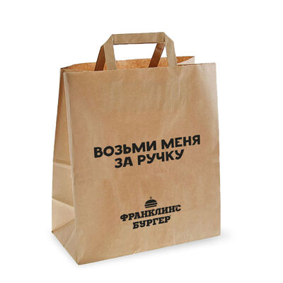 Пакет с ручками в Франклинс Бургер по цене 35 ₽