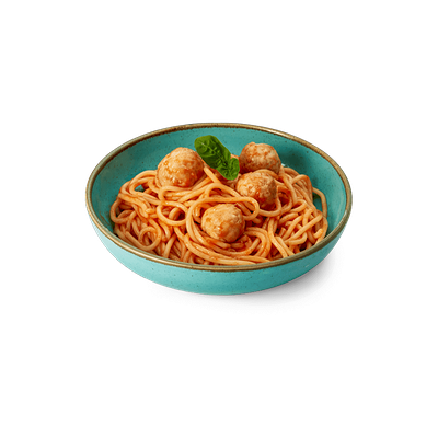 Спагетти с фрикадельками и томатным соусом в Ёрш по цене 220