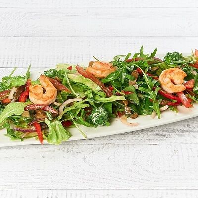 Легкий салат с креветками в АндерСон по цене 840 ₽