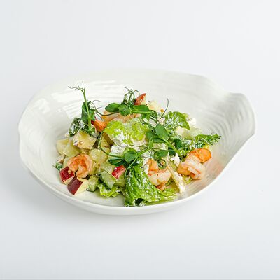 Салат с креветками, яблоками и сливочным сыром в Bimi Vita по цене 610 ₽
