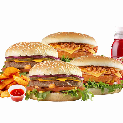 Бургер пати Сетв Три соуса по цене 1899 ₽