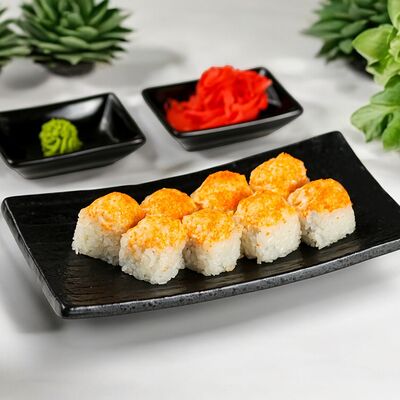 Запеченный ролл Гейша в Окинава Гурмэ по цене 699 ₽