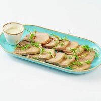 Говяжий отварной язык в Баклажан