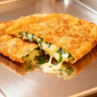 Чебурек с сыром и зеленью в Чеба