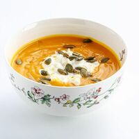Тыквенный суп со страчателлой в Parmesano