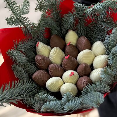 Новогодний букет 1 в Sweet Boom по цене 4000 ₽