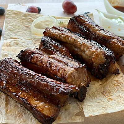 Cвинoе ребро в Шеф мангал по цене 600 ₽