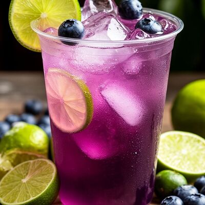 Бабл-ти черничное мохито в Side Coffee по цене 399 ₽