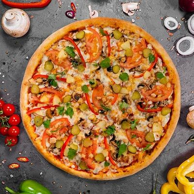 Пицца Деревенская 33см в Суши Пати по цене 950 ₽