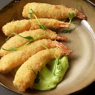 Креветки в темпуре со сладким васабив ProЗёрна по цене 600 ₽