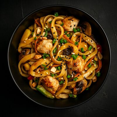 Вок удон с курицей в CAFE BAZAR по цене 580 ₽