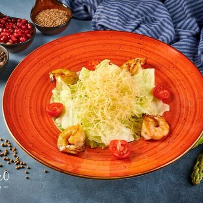 Цезарь с креветками в Чайхана Фаррух по цене 660 ₽