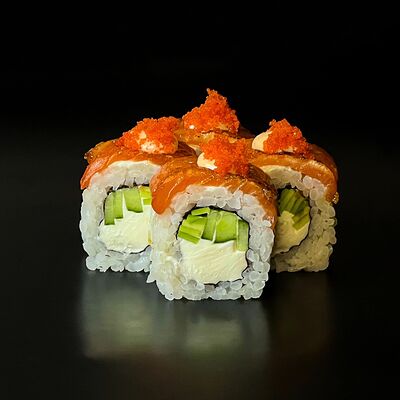 Карамельный лосось спайси в Pipizza по цене 435 ₽