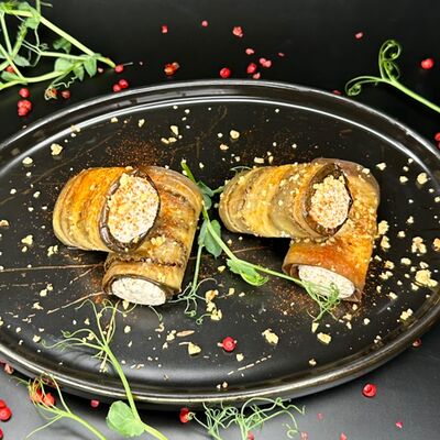 Баклажаны со сливочным сыром и грецким орехом в Пели Ели На Качели по цене 380 ₽
