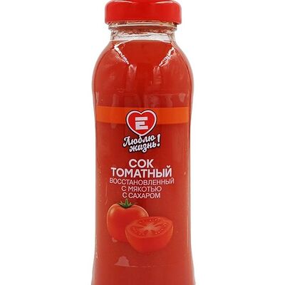 Сок Люблю жизнь томатный в стеклянной банке в Европа по цене 80 ₽