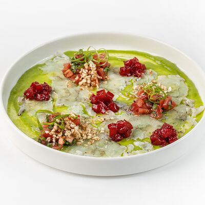 Битая креветка с ананасовым мармеладом в ЭРА по цене 560 ₽