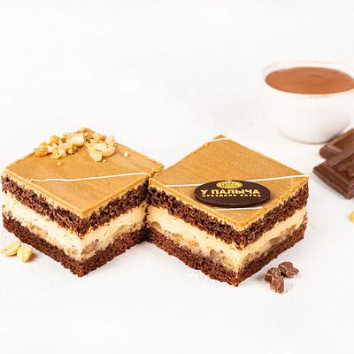 С арахисом и карамельной нугой пирожные-дуэт в У Палыча. С пылу, с жару! по цене 450 ₽