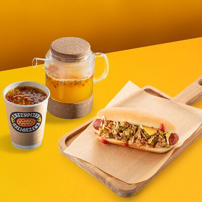 Напиток и хот-дог в Eazzy Pizza по цене 680 ₽