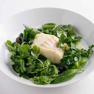 Треска с брюссельской капустой и лемонграссомв Harvest по цене 1250 ₽