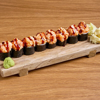 Вулкан с лососем и гребешком 8 шт в Клёво по цене 1200 ₽