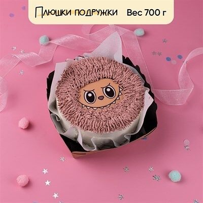 Бенто-торт для девочки Лабубу розовый в Плюшки подружки по цене 1925 ₽