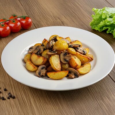 Картофель по-деревенски с грибами в Шашлычная 1 по цене 350 ₽