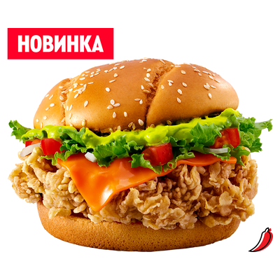 Мексиканский бургер в KFC по цене 282 ₽