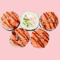 Гранд запеченный с креветкой в СушиПро