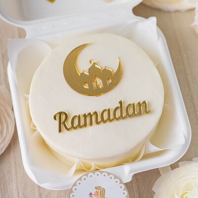 Бенто-торт белый Рамадан в Мамин Cake по цене 2000 ₽